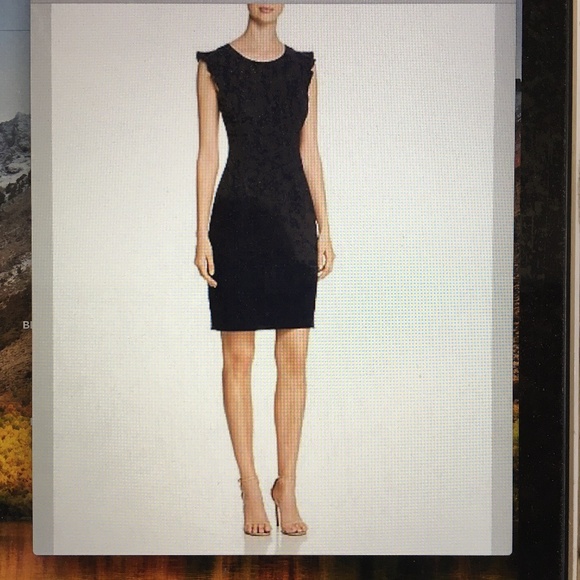 Elie Tahari Dresses & Skirts - NWT $368 ELIE TAHARI NAVY STEFANA RUFFLE SLEEVE SHIFT DRESS Sz 10